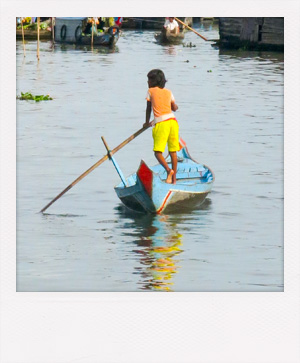 Le lac Tonlé Sap au Cambodge.