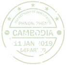Tampon passeport visa Cambodge