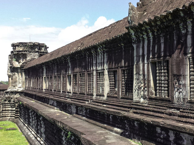 Architecture du temple Angkor Wat.