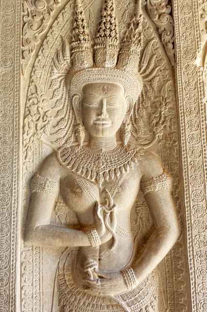 Statue de Bouddha à Angkor Wat.