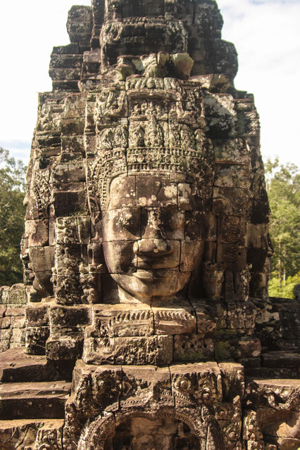 Le Bayon à Angkor au Cambodge.