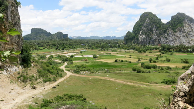 Paysage à Kampot au Cambodge.