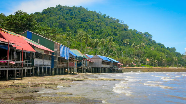 Plage de Kampot au Cambodge.