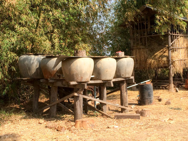 Village de la province de Kratié au Cambodge.