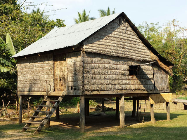 Village de la province de Kratié au Cambodge.