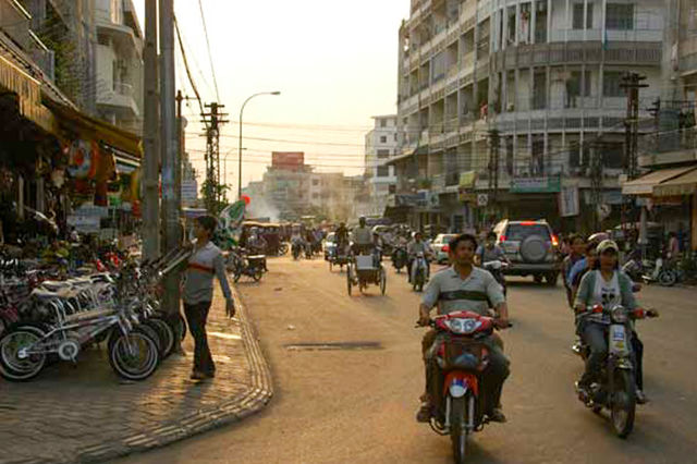 Ville de Phnom Penh au Cambodge.