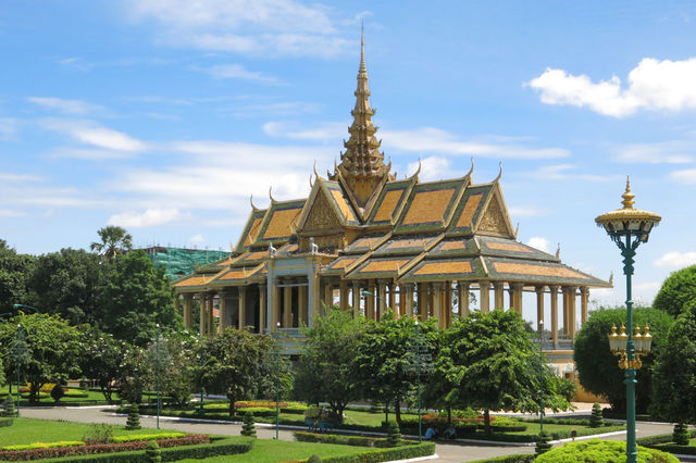 Palais royal du Cambodge à Phnom Penh.
