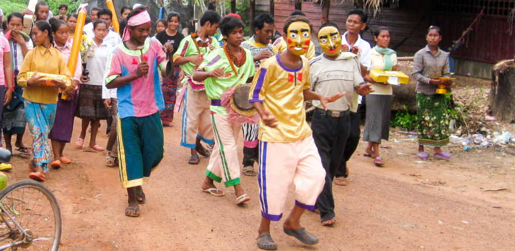 Fête du nouvel an Khmer au Cambodge.