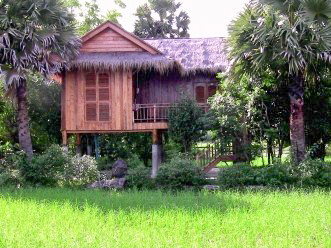 Maison traditionnelle Cambodge