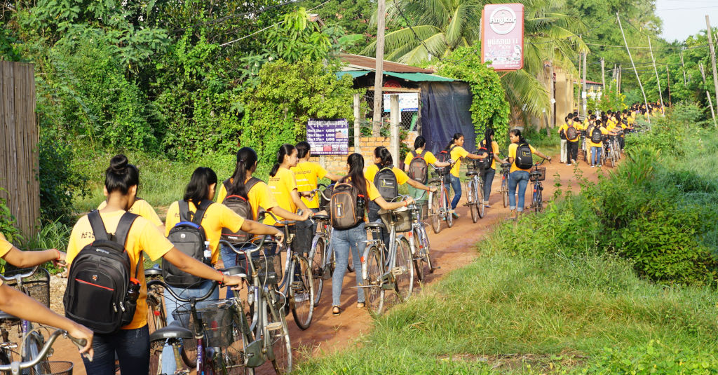 Etudiants de l'association Sala Baï au Cambodge.